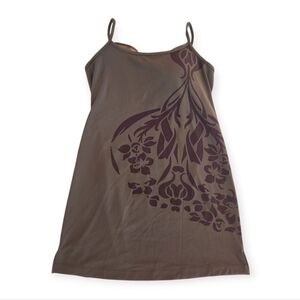 Athleta Brown & Purple Dress | Athletic With Built In Bra | Women's Size Medium
